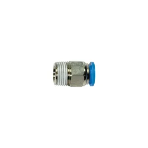 Bestseller Złączka pneumatyczna wtykowa prosta do węża fi 12 mm, R 1/8 GZ, mosiądz niklowany
