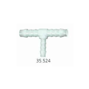 Bestseller Trójnik karbowany redukcyjny typu T, choinka do węża fi 2 x 18 mm - 1 x 15 mm, POM