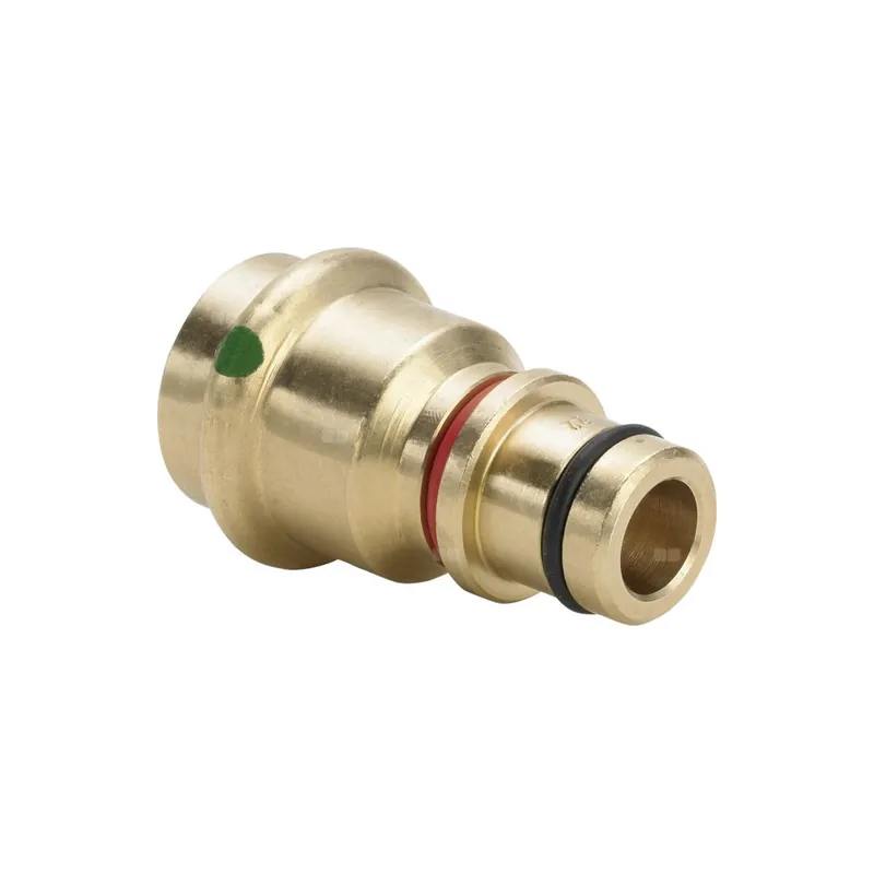 Adapter VIEGA 22335 jednoczęściowy, brąz / brąz, 15 mm (zw x w) z uszczelką Sprawdź teraz
